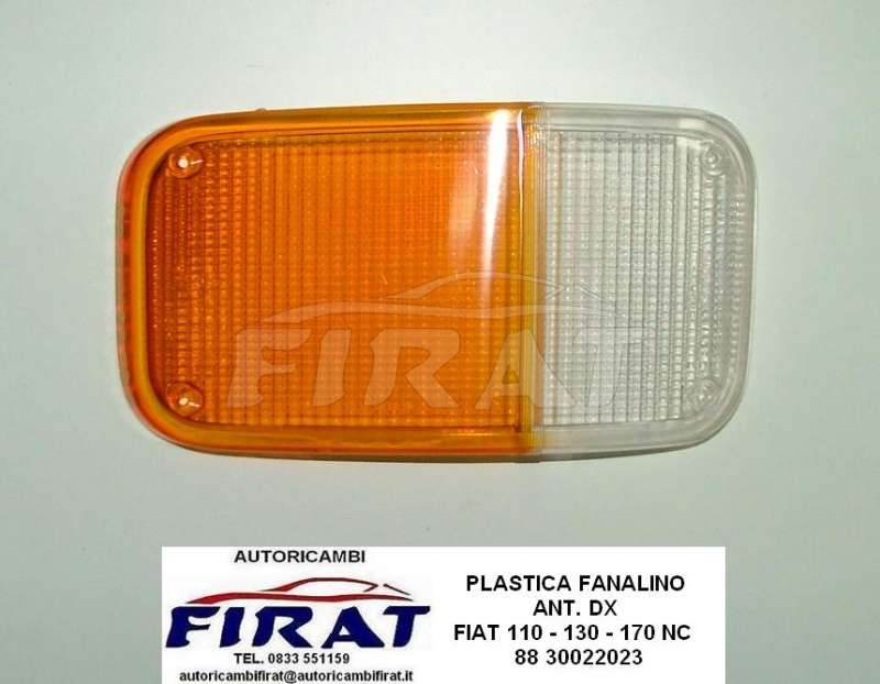 PLASTICA FANALINO FIAT 110 - 130 - 170 ANT.DX